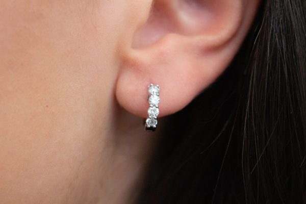 Small diamond huggies - Image 2