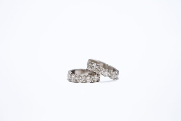 Small diamond huggies