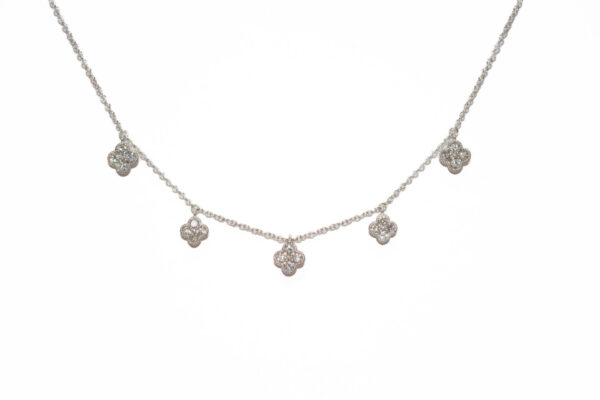 Clover drop necklace