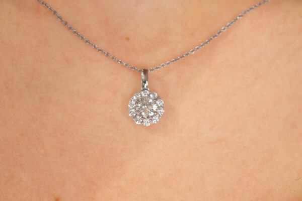 Cluster Diamond Necklace - Image 2