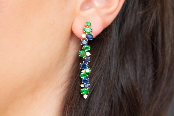 Multicolor Drop Earrings - Image 2