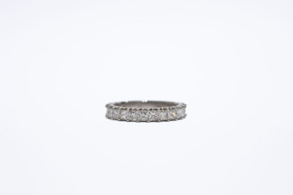 Princess cut diamond band